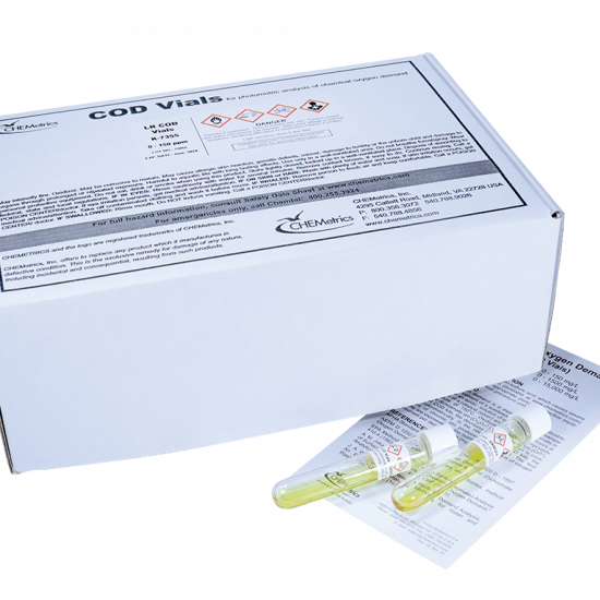COD vial kit 0-1500 ppm (HR) USEPA-accepted