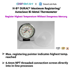 Bel-Art H-B DURAC Maximum Registering / Autoclave Bi-Metal Thermometers