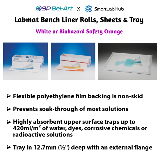 Bel-Art Labmat™ Bench Liner Rolls & Sheets