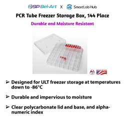 Hộp trữ mẫu đông Bel-Art dành cho ống PCR, 144 vị trí 