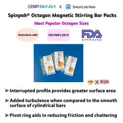 Bel-Art Spinpak® Octagon Magnetic Stirring Bar Packs