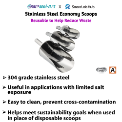 Bel-Art Stainless Steel Economy Scoops