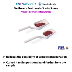 Muỗng lấy mẫu cán cong Bel-Art Sterileware®