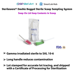 Bel-Art Sterileware® Double Bagged Sterile Scoop Sampling System