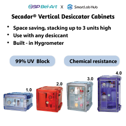 Bel-Art Secador® 1.0, 2.0, 3.0 and 4.0 Vertical Desiccator Cabinets