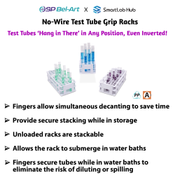 Bel-Art No-Wire Submersible Plastic Test Tube Grip Racks