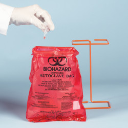 Túi rác sinh học Bel-Art Bench-Top Red Polyethylene; dày 0.018mm, sức chứa 0.43 gallon (Hộp 100 cái)
