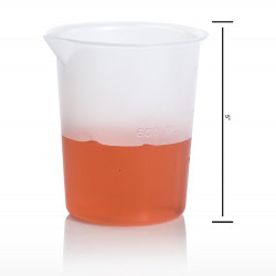 Bel-Art Graduated Griffin Low-Form 600ml Beakers; Polypropylene, 100ml Graduation (Pack of 4)