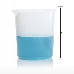 Bel-Art Graduated Griffin Low-Form 2,000ml Beaker; Polypropylene, 500ml Graduation