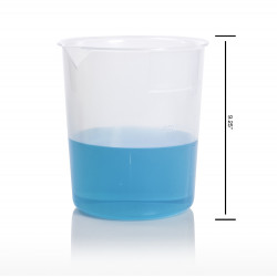 Bel-Art Graduated Griffin Low-Form 4,000ml Beaker; Polypropylene, 1000ml Graduation