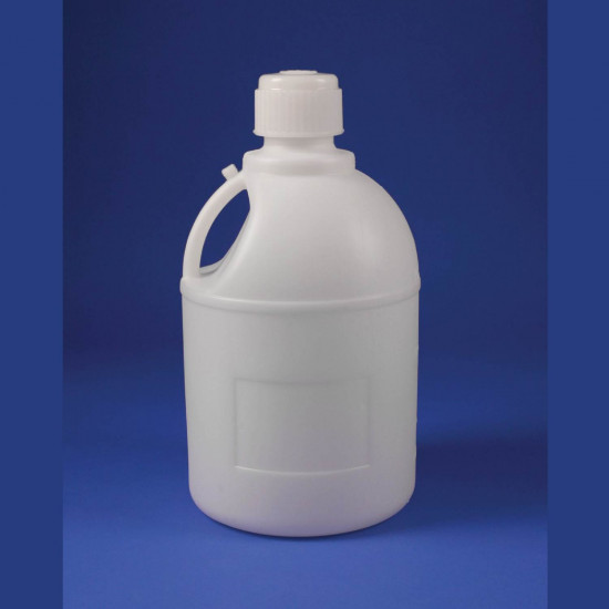 Bình carboy với tay cầm và nắp vặn 20 lít (5 Gallons) Bel-Art Polypropylene, miệng 83mm 