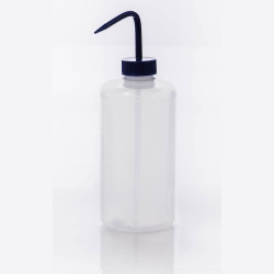 Bel-Art Narrow-Mouth 1000ml (32oz) Polyethylene Wash Bottles; Blue Polypropylene Cap, 38mm Closure (Pack of 4)