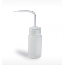 Bel-Art Wide-Mouth 125ml (4oz) Polyethylene Wash Bottles; Natural Polypropylene Cap, 38mm Closure (Pack of 12)