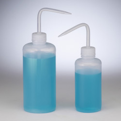 Bel-Art Needle Spray Narrow-Mouth 250ml (8oz) Polyethylene Wash Bottles; Polypropylene Cap, 28mm Closure (Pack of 12)