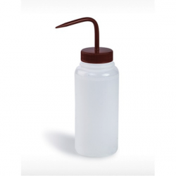 Bel-Art Wide-Mouth 500ml Polyethylene Wash Bottles; Red Polypropylene Cap, 53mm Closure (Pack of 6)