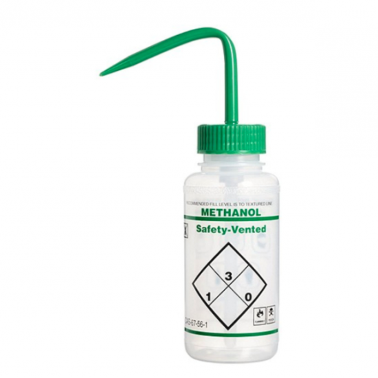 Bình tia miệng rộng van an toàn Bel-Art 250ml (8oz); nhãn 2 màu Methanol; Polyethylene, nắp Polypropylene màu xanh lá (Bộ 3 bình) Bình tia miệng rộng van an toàn Bel-Art 250ml (8oz); nhãn 2 màu Methanol; Polyethylene, nắp Polypropylene màu xanh lá (Bộ 3 bình)