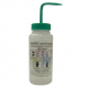 Bình tia miệng rộng Bel-Art 500ml (16oz) nhãn an toàn 4 màu 70% Ethanol; Polyethylene; nắp Polypropylene xanh lá (Bộ 4 bình)