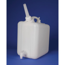 Bel-Art Bình can polypropylene chứa hóa chất có vòi và nắp vặn 10 lít (2.5 Gallons), 3/4 in. I.D. Spout