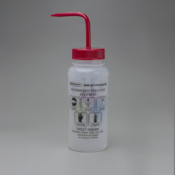 Bel-Art GHS Labeled Safety-Vented Acetone Wash Bottles; 500ml (Pack of 4)