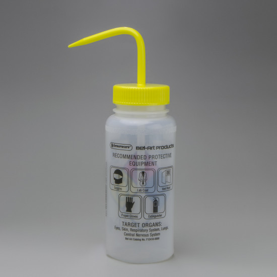 Bình tia van an toàn Bel-Art nhãn GHS Isopropanol; 500ml (Bộ 4 bình)