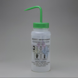 Bel-Art GHS Labeled Methyl Ethyl Ketone Wash Bottles; 500ml (Pack of 4)