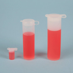 Bel-Art Sample 0.13ml Polyethylene Vials with Captive Closure (Pack of 12)