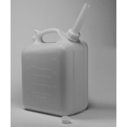 Bel-Art Polyethylene Jerrican; 10 Liters (2.5 Gallons), Screw Cap, ¾ in. I.D. Spout
