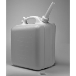 Bel-Art Polyethylene Jerrican; 20 Liters (5 Gallons), Screw Cap, ¾ in. I.D. Spout