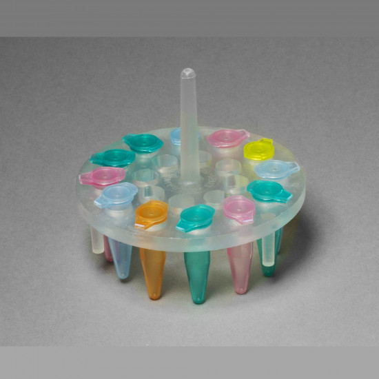 Bel-Art ProCulture Round Microcentrifuge Floating Bubble Rack; For 0.5ml Tubes, 20 Places, Fits in 1000ml Beakers