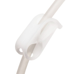 Kẹp ống nhựa Bel-Art Acetal Mini; dành cho ống dưới ³⁄₁₆ in. O.D. (Bộ 100 cái)