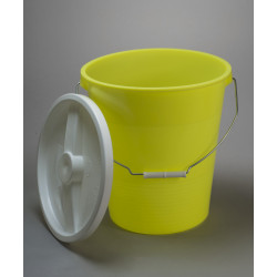Thùng nhựa màu vàng Bel-Art Polyetylen 13,2 Lít, Chiều cao 12¾ inch, ID 10½ inch