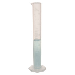 Bel-Art Single Scale 50ml Polypropylene Graduated Cylinder; 1.0ml Graduation