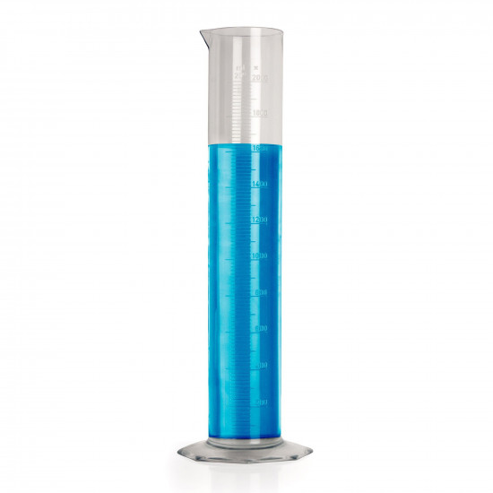 Bel-Art 2000ml Clear TPX® Graduated Cylinder; 20.0ml Graduation