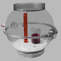 Bel-Art Techni-Dome Polycarbonate Gas-Purge Desiccator; 2.3 cu. ft.