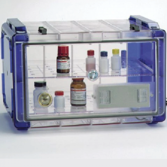 Tủ hút ẩm vỏ xanh lam Bel-Art Secador® 4.0 Clear Horizontal Profile; 1.9 cu. ft.