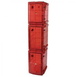 Bel-Art Bundled Secador® 3.0/4.0/4.0 Gas-Purge Desiccator Cabinets in Amber Color; 5.3 cu. ft.