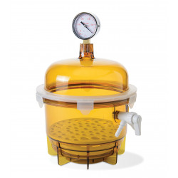 Bình hút ẩm chân không Bel-Art Lab Companion Amber Polycarbonate; 6 Lít