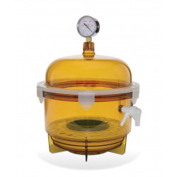 Bình hút ẩm chân không Bel-Art Lab Companion Amber Polycarbonate; 10 Lít