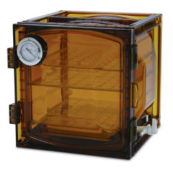 Bel-Art Lab Companion Amber Polycarbonate Cabinet Style Vacuum Desiccator; 35 Liter