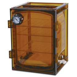 Bel-Art Lab Companion Amber Polycarbonate Cabinet Style Vacuum Desiccator; 45 Liter