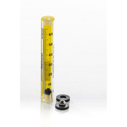 Bel-Art Riteflow Borosilicate Glass Unmounted Flowmeter; 65mm Scale, Size 5