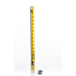 Bel-Art Riteflow Borosilicate Glass Unmounted Flowmeter; 150mm Scale, Size 4