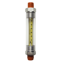 Bel-Art Riteflow Borosilicate Glass Guarded Flowmeter; 65mm Scale, Size 3