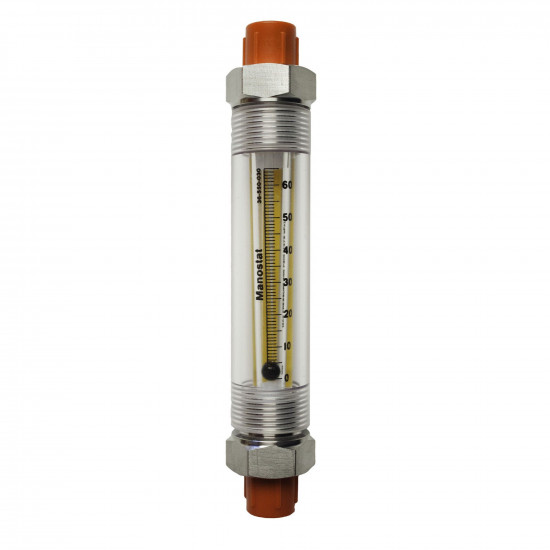 Bel-Art Riteflow Borosilicate Glass Guarded Flowmeter; 65mm Scale, Size 6