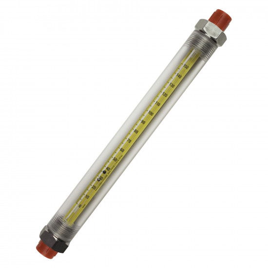 Bel-Art Riteflow Borosilicate Glass Guarded Flowmeter; 150mm Scale, Size 2