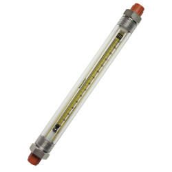 Bel-Art Riteflow Borosilicate Glass Guarded Flowmeter; 150mm Scale, Size 5