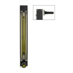 Bel-Art Riteflow Aluminum Mounted Flowmeter; 150mm Scale, Size 5