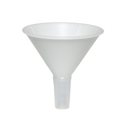 Bel-Art Polypropylene 169ml Powder Funnel with 24/40 Tapered Stem