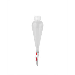 Bel-Art Polypropylene 100ml Squibb Pear-Shaped Separatory Funnel