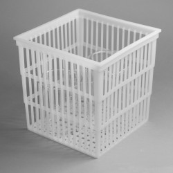 Bel-Art Polypropylene Test Tube Basket; 9 x 9 x 9 in., No Lid